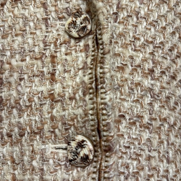Coldwater Creek Stitched Boucle Wool Blend Jacket/Blazer Size 12P - Picture 5 of 12